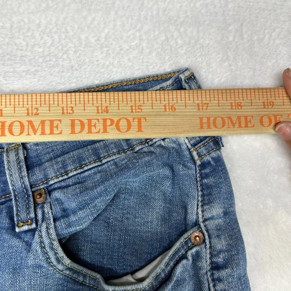Levi's 512 Tapered Jeans Men's Blue Denim Slim Fit Stretch Zip Fly Y2K - 34X28.5